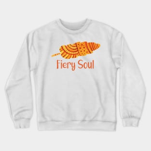 Fiery Soul - Feather Charms abstract illustration GC-107-01 Crewneck Sweatshirt